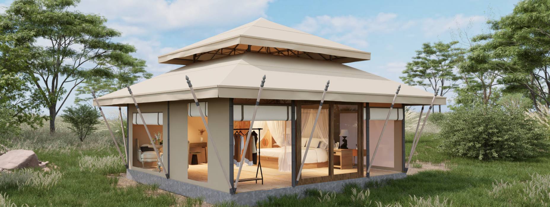 桃山区户外野奢帐篷